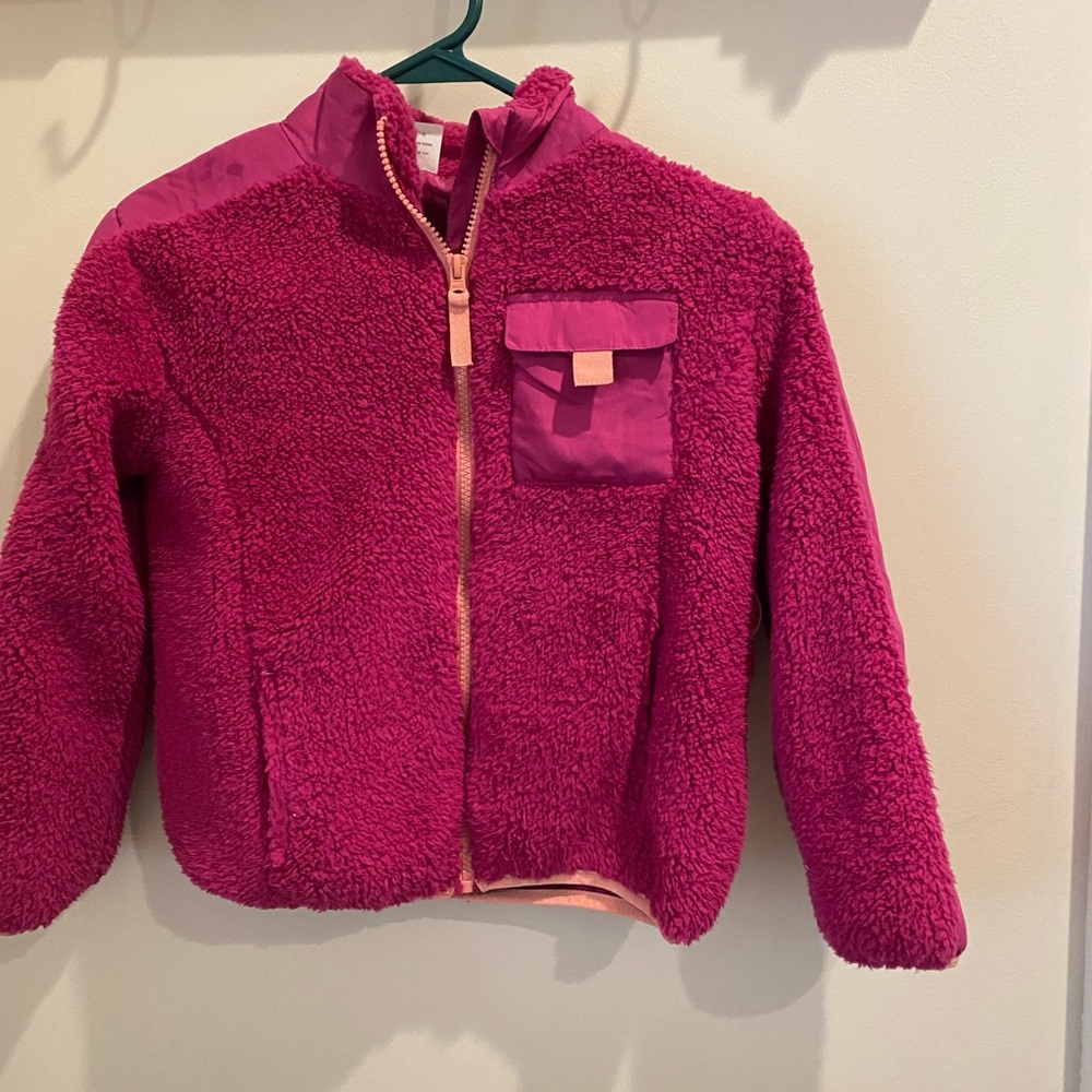 Wonder Nation Fuchsia Fleece Pull Over